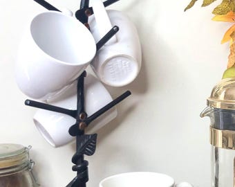 Hand Forged Coffee Mug Tree Holder