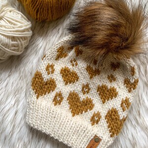 LUXURY Peruvian Wool Heart Beanie | Valentine’s Day Beanie