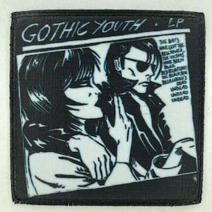 Gothic youth iron on or sew in patch rock band jacket clothes accesories vintage design post punk music electro industrial goth bauhaus