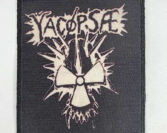 yacopsae iron on or sew in patch rock band jacket clothes accesories vintage design hardcore punk grindcore thrash metal GBH magrudergrind
