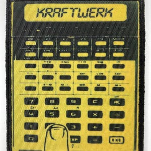 Kraftwerk iron on patch rock band jacket clothes accessories vintage design post punk music style electro industrial goth music ebm