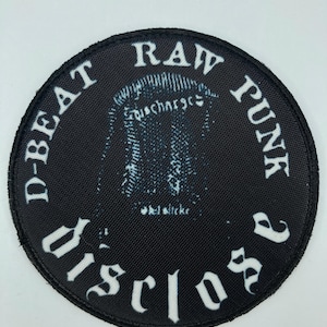 Openbaar strijk- of naai-patch rockband jas kleding accessoires vintage design hardcore punk hersenen muziek stijl ontlading