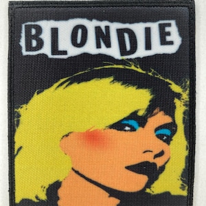 Aplique termocolante ou para costurar da banda Blondie, acessório para jaqueta ou roupa, design vintage, música pop, new wave, vocalistas femininas dos anos 80.