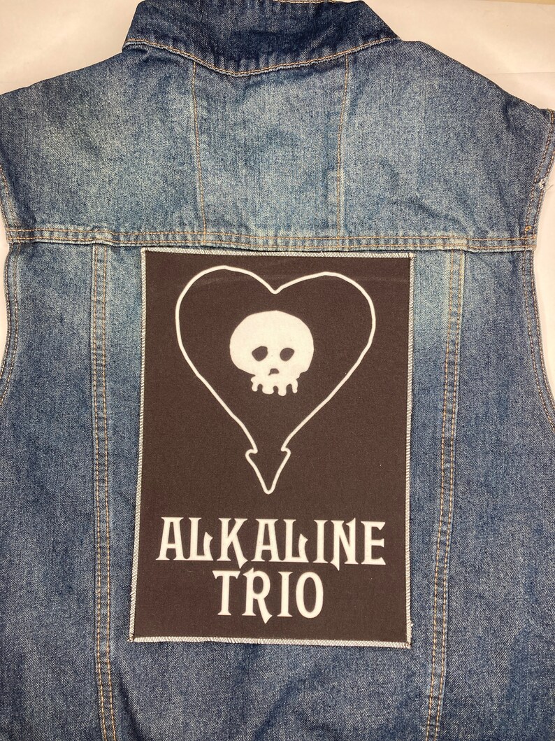 Alkaline Trio Back Patch Sew on Patch Punk Rock Band Jacket Clothes