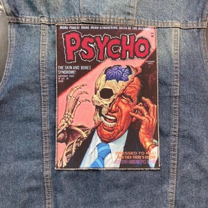 Horror back patch sew on patch jacket clothes accesories vintage design hardcore rock music punk vest classic monsters ack ack terror skate