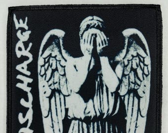 Discharge iron on or sew in patch rock band jacket clothes accessories vintage design hardcore music thrash crossover grind core punk patches