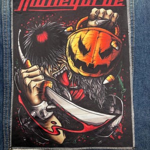 Motley Crue back patch sew on rock battle jacket