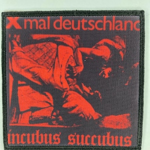 Xmal deutschland an iron on or sew in patch rock band jacket clothes accessories vintage design post punk goth bauhaus