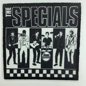 The specials iron on or sew on patch ska rock band jacket clothes accesories vintage design hardcore punk patches reggae