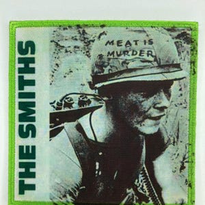 The smiths  iron on or sew in patch alternative rock jacket clothes accesories vintage design new wave post punk vest cool