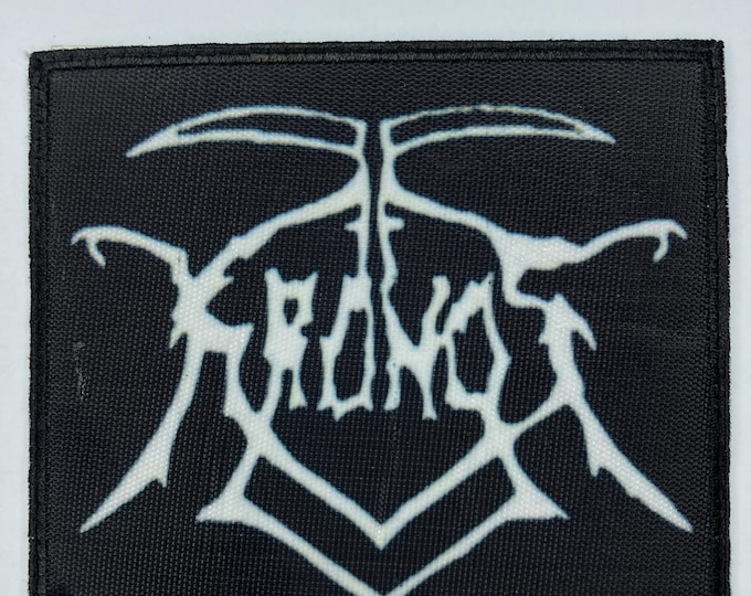 Kronos Patch Kronos Iron on or Sew in Patch Rock Band Jacket Clothes Accessories ...