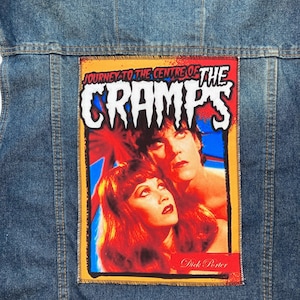 The cramps back patch sew on patch punk rock band jacket clothes accesories vintage design alternative goth dark band garage rock rockabilly