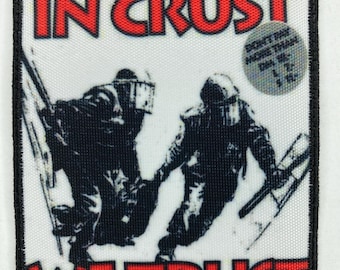 Crust punk patch om op te strijken of op te naaien, rockband jas kleding accessoires vintage design hardcore punk grindcore thrash metal GBH