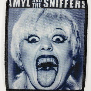 Amyl and the sniffers iron on or sew on patch rock band jacket clothes accesories vintage design hardcore punk patches music L7