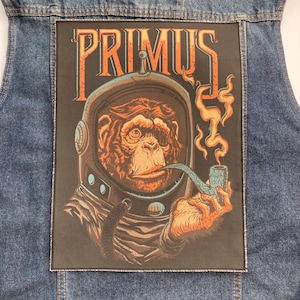 Primus back patch sew on patch garage rock band jacket clothes accessories vintage design funk metal