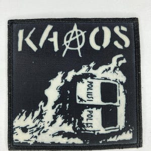 kaos Punk patch iron on or sew in rock band jacket clothes accesories vintage design hardcore punk music grindcore thrash metal GBH