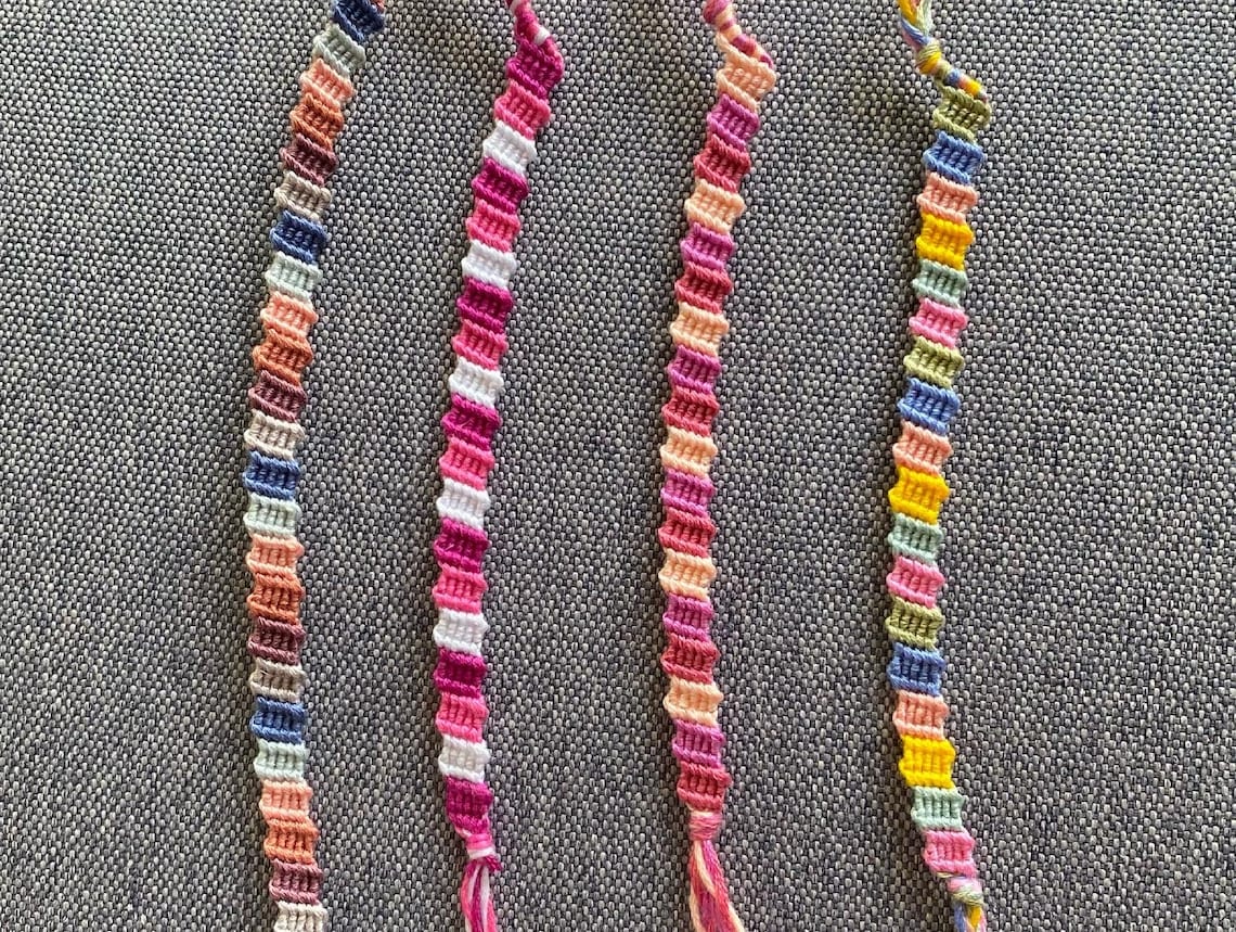 Flip Flop Pattern Friendship Bracelets Multiple Colors Etsy