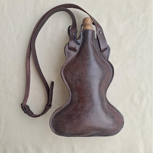 Wikinger, Mittelalter Larp Fantasy handgefertigte Leder 0,9 l Watter-Flasche, HAND genäht, Wasserschlauch, Feldflasche, Flachmann