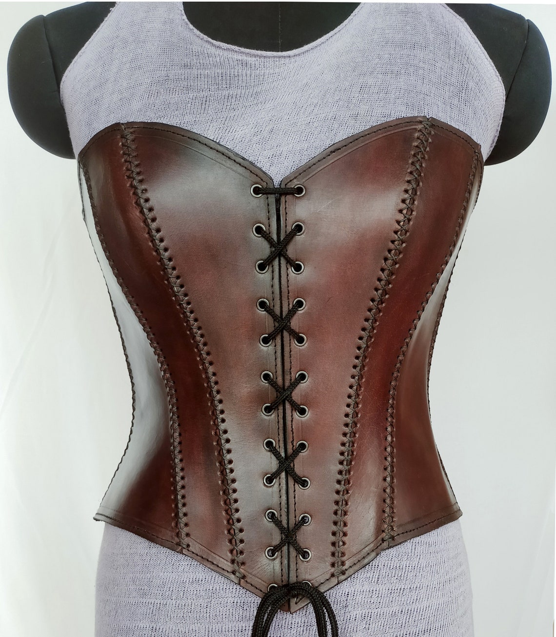Medieval Leather Corset LARP Handmade Leather Corset Etsy