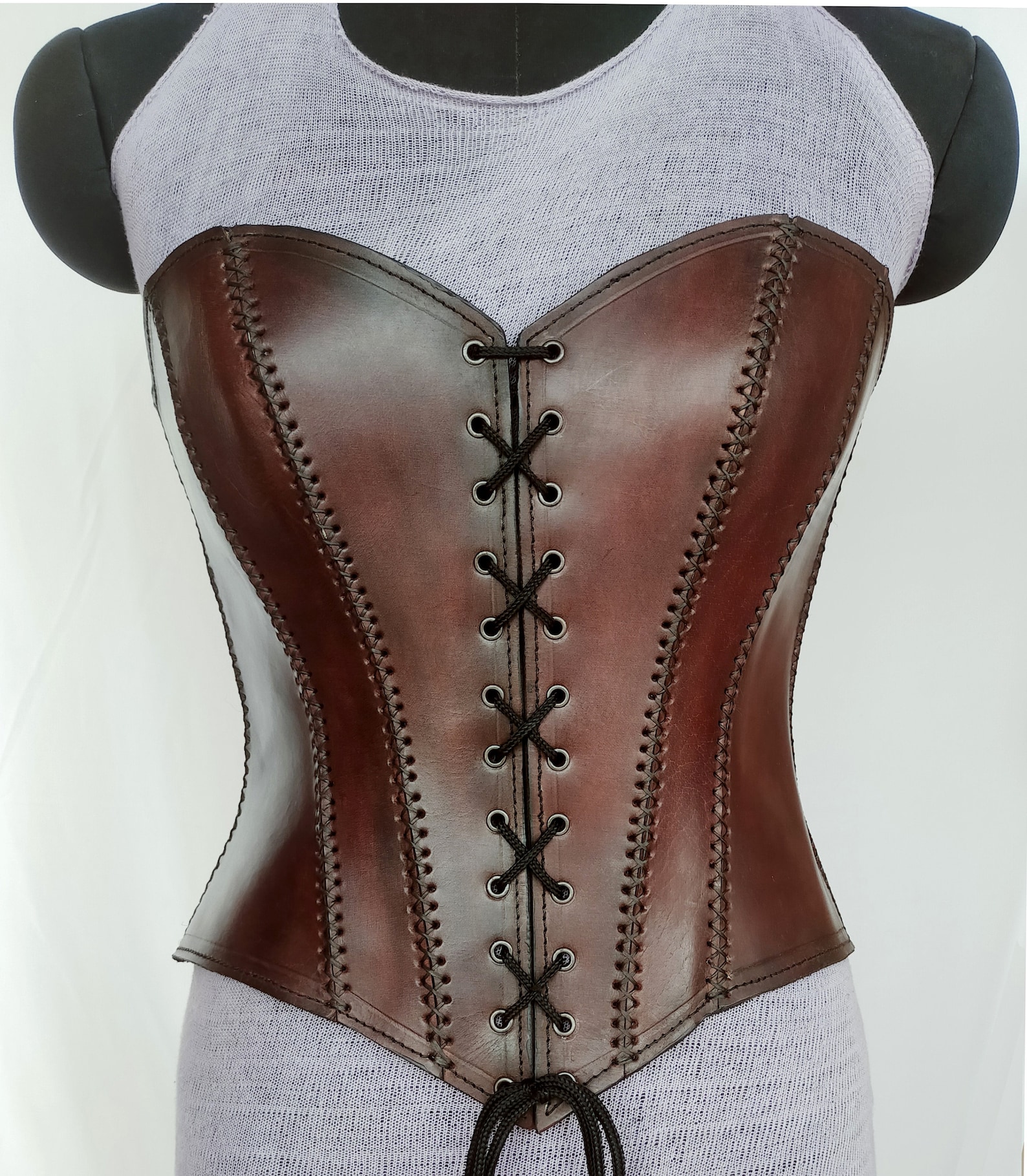 Medieval Leather Corset LARP Handmade Leather Corset Etsy