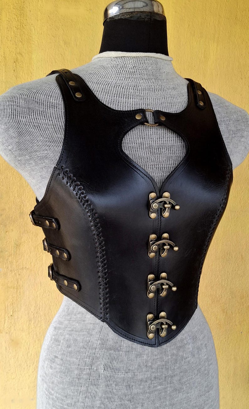 Handmade Leather Cuirass: Medieval Viking Armor - LARP SCA Costume image 6