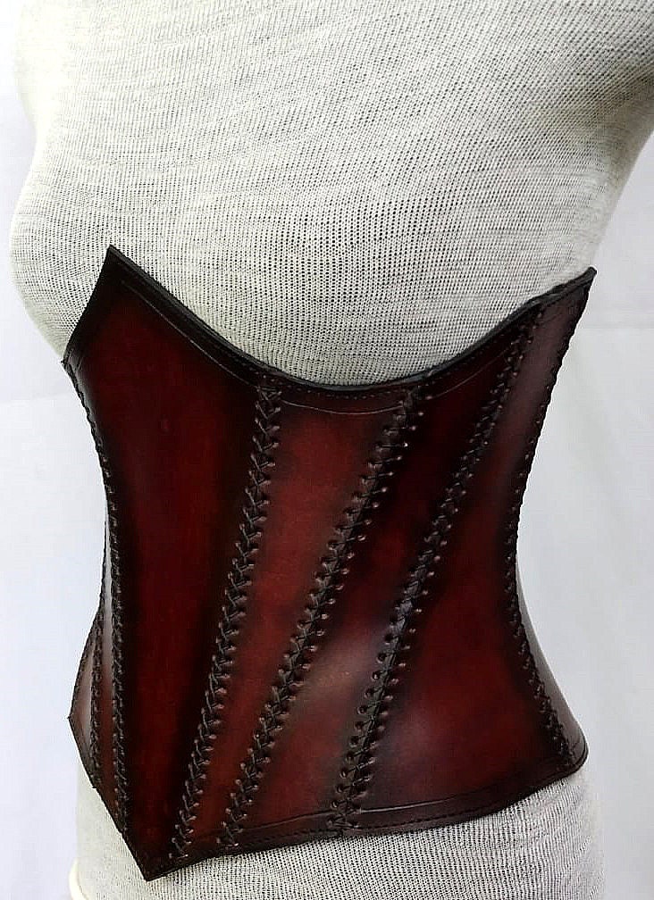 Viking Leather Corset Medieval Leather Under-bust Corset - Etsy Canada