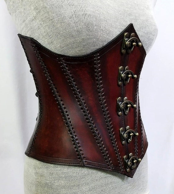 Viking Leather Corset, Medieval Leather Under-bust Corset, LARP Handmade Leather  Corset, Handmade Armor Leather Corset -  Canada
