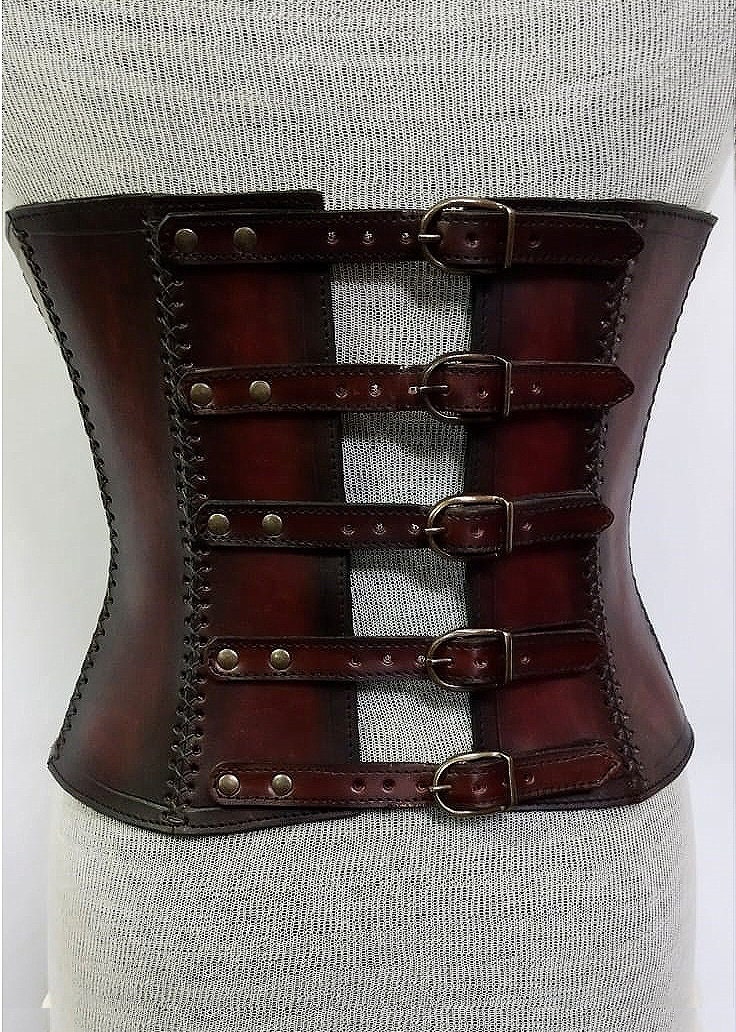 ✨ Anne Bony Handcrafted Under - bust Leather Corset - Medieval Shop at Lord  of Battles
