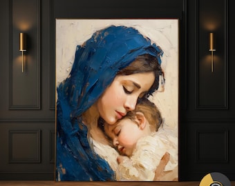 聖母マリアと幼子イエス、キリスト教美術、降誕画、イエスの誕生、聖母