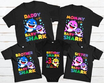 Baby Shark Birthday Shirt Boy Etsy Baby Shark Birthday Shirt Boy Etsy