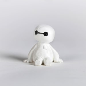 BayMax figurine Big Hero 6 Movie. Cute baby BayMax sculpture. Acrylic Resin Material (eco). Disney character. Gift ideas.