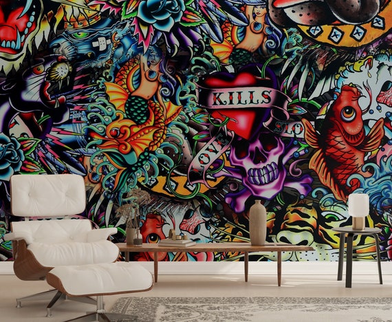 Rock and roll on sale wallpaper