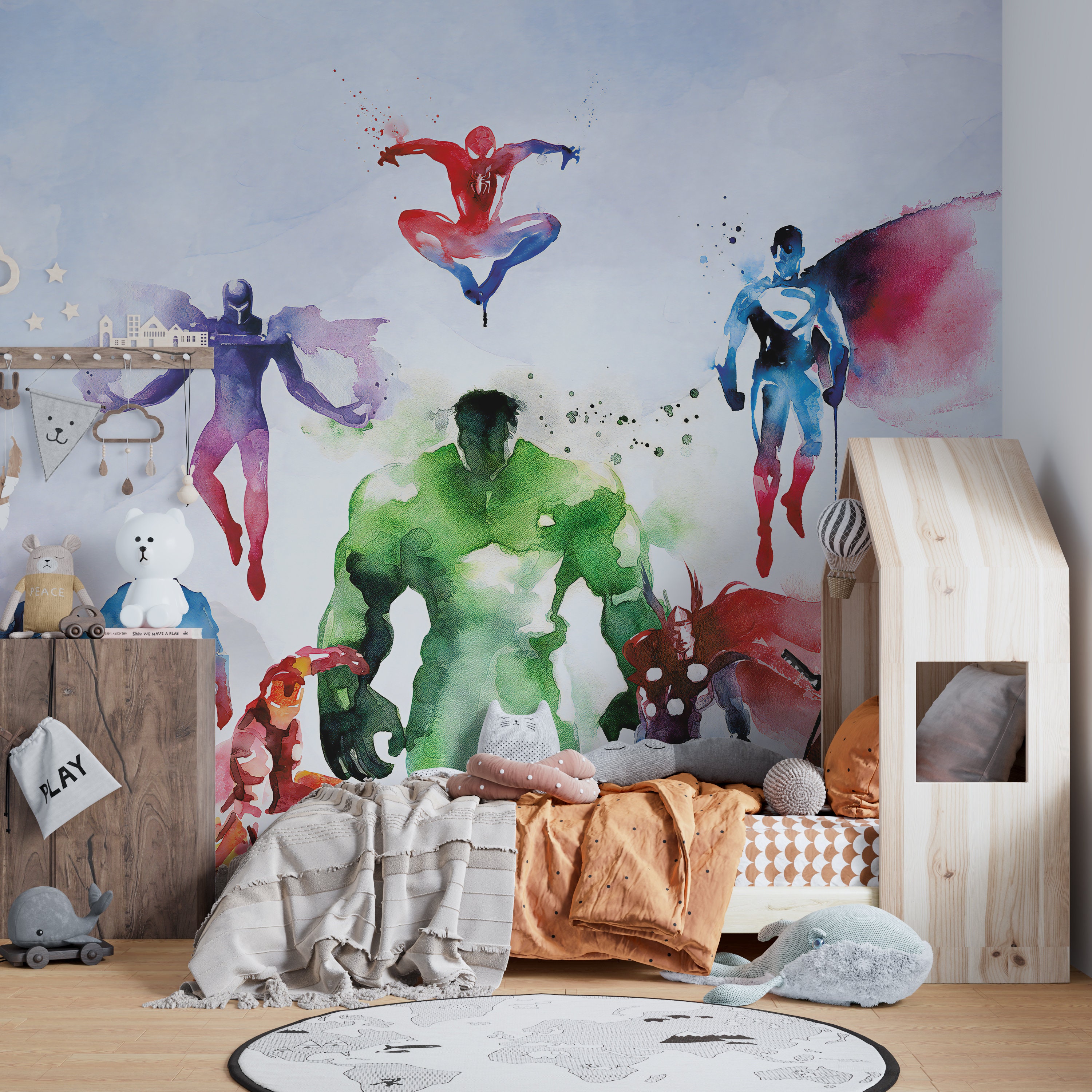 Sticker mural effet 3D Stickers muraux Wonder Woman