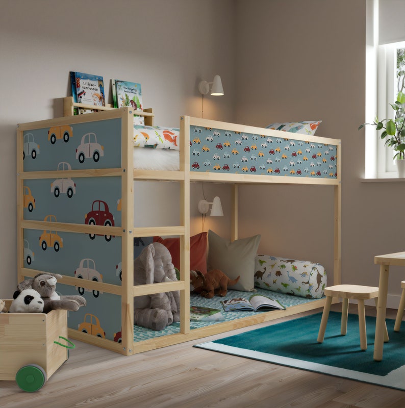 Cars IKEA Kura Bed Decal for Kids Vehicles Kura Bed Sticker Etsy