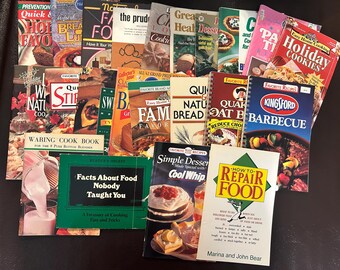 Vintage 1970s–1990s Brand Name & Specialty Cookbook Bundle - Lot of 20+