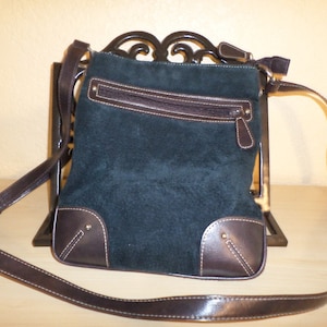 Like new! Black and brown leather shoulder bag
