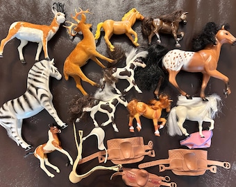 Vintage Equestrian and Wildlife Figurine Set (All included)