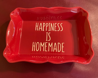Spread Joy and Deliciousness with the "Happiness Is Homemade" Serving Tray
