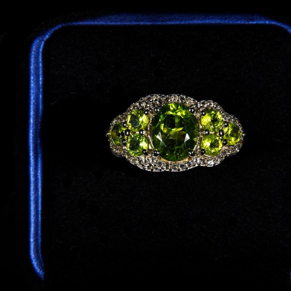 JTV Green Peridot ring