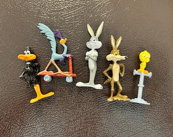 1980s Set of 5: Die-cast Looney Tunes figurines