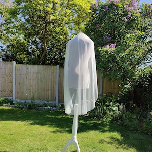 Handmade wedding veil vintage style Italian tulle ivory