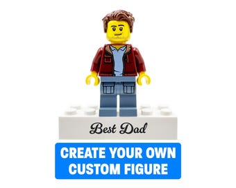 Best Dad – Personalized LEGO® Figure – Custom Minifigure Gift for Father’s Day, Birthday or Christmas