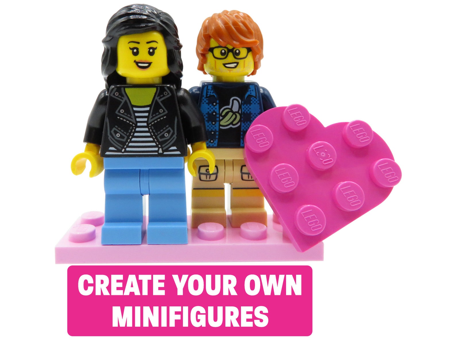 Couples in love - Personalized LEGO figures / Create your own LEGO minifigures - the best Valentine’s day / anniversary gift for her & him