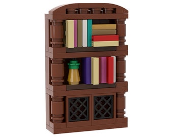 Furniture: Bookshelf - custom mini set made of LEGO bricks - perfect gift for kids & adults LEGO fan, book lovers, reading lover, bookworm