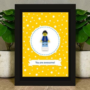 Figuras personalizadas (piezas LEGO®) - Marco - Crea las tuyas propias - Ideas de regalo únicas para él/ella, hombre/mujer, novio/novia