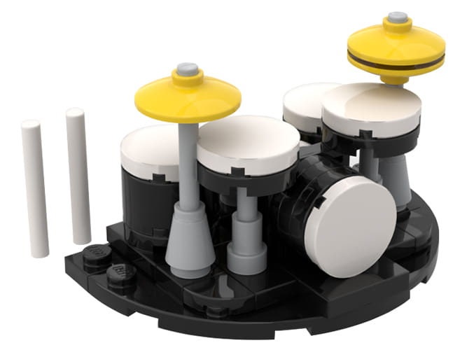 Drums / Drum Set Custom Music Set Made of LEGO Bricks Etsy
