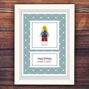 Gepersonaliseerde figuren (LEGO® Parts) - lijst - maak je eigen - unieke cadeau-ideeën voor hem/haar, mannen/vrouwen, vriend/vriendin