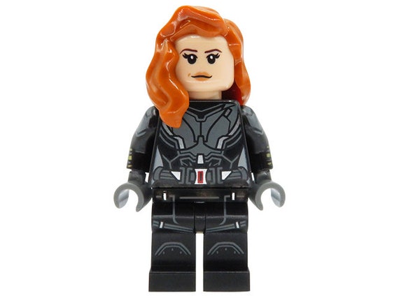 LEGO Marvel Super Minifigure Black Widow Etsy Denmark