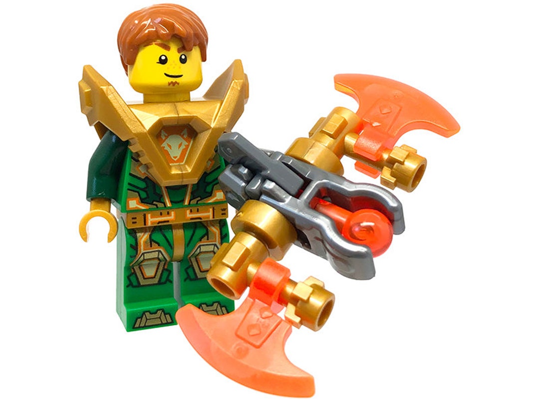 LEGO Nexo Knights Minifigure Knight Aaron With Weapon - Etsy