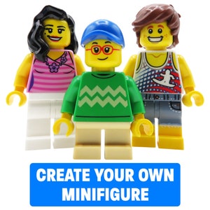 Personalized LEGO figures - best customized gift for him or her, men & women - Create your own custom LEGO minifigure / person / character